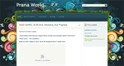 Desktop Screenshot of pranaworld.pl
